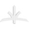 Ekena Millwork Davenport Architectural Grade PVC Gable Bracket, 48"W x 28"H x 4"D x 4"F, 14/12 Pitch GBP048X28X0404DAV00 - alternate 4